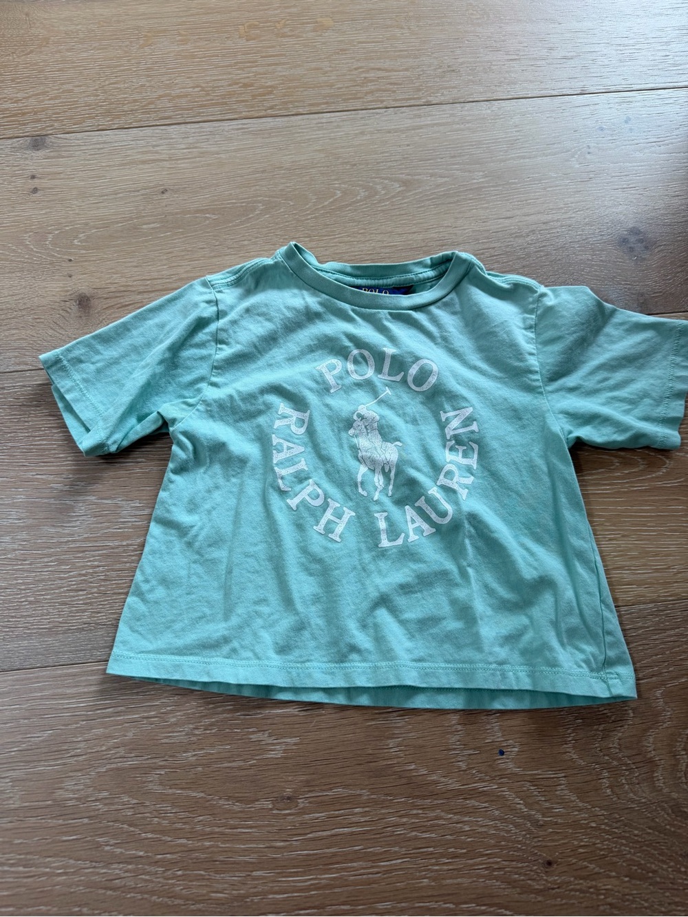 Polo by Ralph Lauren Kids Mint Green Logo Short Sleeve Tee